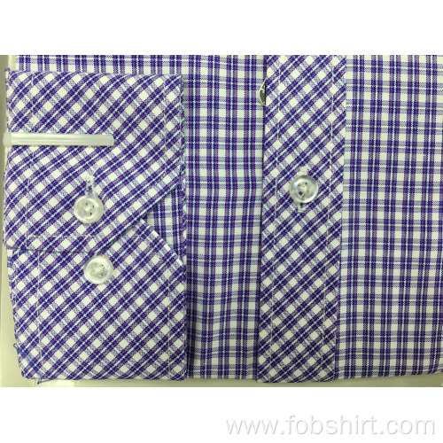 Formal Yarn Dyed Shirts Yarn Dyed Plaid Business Shirt Supplier